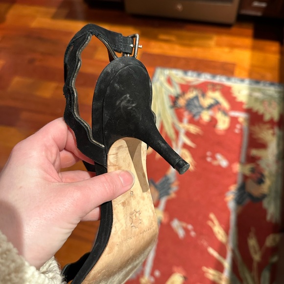 Loeffler Randall Size 8 Black Kitten Heel - Picture 7 of 8